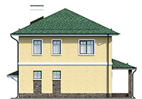 Изображение фасада 4 :: Проект коттеджа 62-42