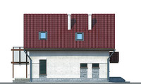 Изображение фасада 2 :: Проект коттеджа 70-58