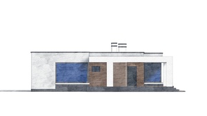 Изображение фасада 2 :: Проект коттеджа 80-37