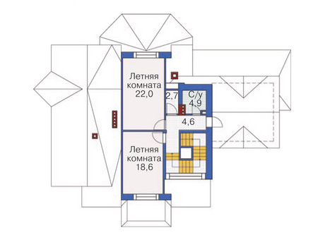 Планировка мансардного этажа :: Проект дома из кирпича 36-37
