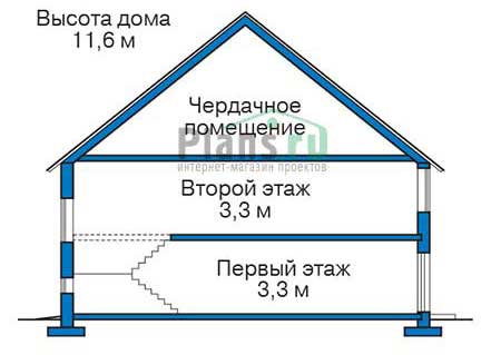 Высота этажей в проекте дома из кирпича 39-91