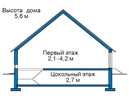 Высота этажей в проекте дома из кирпича 41-62