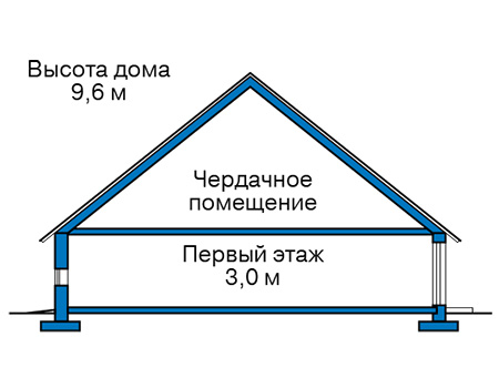 Высота этажей в проекте дома из кирпича 48-14