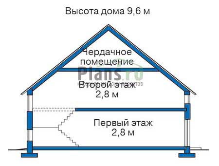 Высота этажей в проекте дома из кирпича 71-05