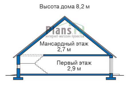 Высота этажей в проекте дома из кирпича 71-14