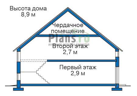 Высота этажей в проекте дома из кирпича 71-27