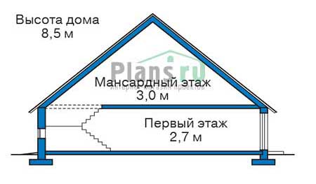 Высота этажей в проекте дома из кирпича 73-48
