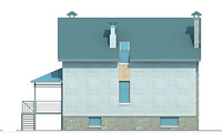 Изображение фасада 3 :: Проект коттеджа 36-87