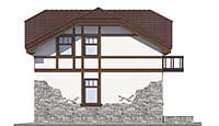 Изображение фасада 4 :: Проект коттеджа 40-20
