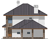 Изображение фасада 4 :: Проект коттеджа 40-80