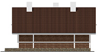 Изображение фасада 4 :: Проект коттеджа 43-66