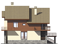 Изображение фасада 3 :: Проект коттеджа 43-72