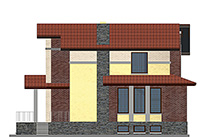 Изображение фасада 4 :: Проект коттеджа 44-12