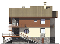 Изображение фасада 4 :: Проект коттеджа 45-25