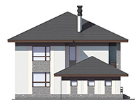 Изображение фасада 4 :: Проект коттеджа 45-64