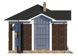 Изображение фасада 1 :: Проект коттеджа 47-29
