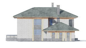 Изображение фасада 2 :: Проект коттеджа 49-65