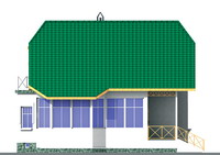 Изображение фасада 4 :: Проект коттеджа 50-10