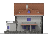 Изображение фасада 1 :: Проект коттеджа 50-74