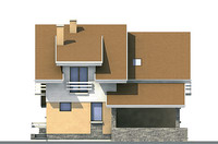Изображение фасада 4 :: Проект коттеджа 52-39