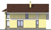 Изображение фасада 3 :: Проект коттеджа 53-17