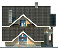 Изображение фасада 2 :: Проект коттеджа 53-29