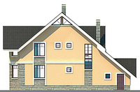 Изображение фасада 3 :: Проект коттеджа 53-29