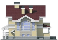 Изображение фасада 4 :: Проект коттеджа 55-04