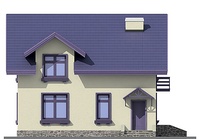 Изображение фасада 4 :: Проект коттеджа 55-21