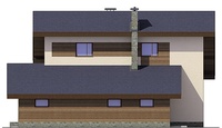 Изображение фасада 3 :: Проект коттеджа 55-47