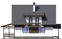 Изображение фасада 4 :: Проект коттеджа 55-73