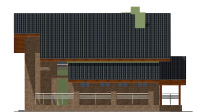 Изображение фасада 4 :: Проект коттеджа 57-22