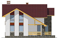 Изображение фасада 2 :: Проект коттеджа 57-54