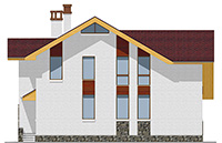 Изображение фасада 3 :: Проект коттеджа 57-54