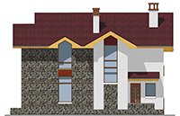 Изображение фасада 4 :: Проект коттеджа 57-54