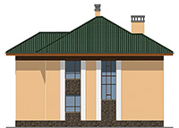 Изображение фасада 3 :: Проект коттеджа 58-29