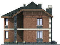 Изображение фасада 2 :: Проект коттеджа 58-32