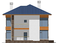 Изображение фасада 2 :: Проект коттеджа 58-36