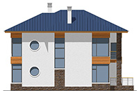 Изображение фасада 3 :: Проект коттеджа 58-36