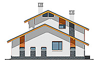 Изображение фасада 4 :: Проект коттеджа 58-41