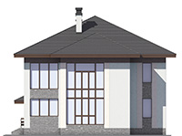 Изображение фасада 3 :: Проект коттеджа 58-47
