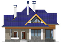 Изображение фасада 1 :: Проект коттеджа 59-12