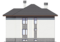 Изображение фасада 2 :: Проект коттеджа 59-33