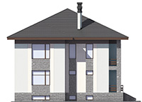Изображение фасада 4 :: Проект коттеджа 59-33