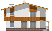 Изображение фасада 1 :: Проект коттеджа 59-37