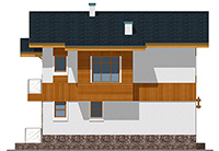 Изображение фасада 2 :: Проект коттеджа 59-37