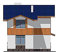 Изображение фасада 2 :: Проект коттеджа 59-39