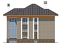 Изображение фасада 3 :: Проект коттеджа 59-43