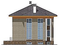 Изображение фасада 4 :: Проект коттеджа 59-43