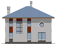Изображение фасада 3 :: Проект коттеджа 59-71